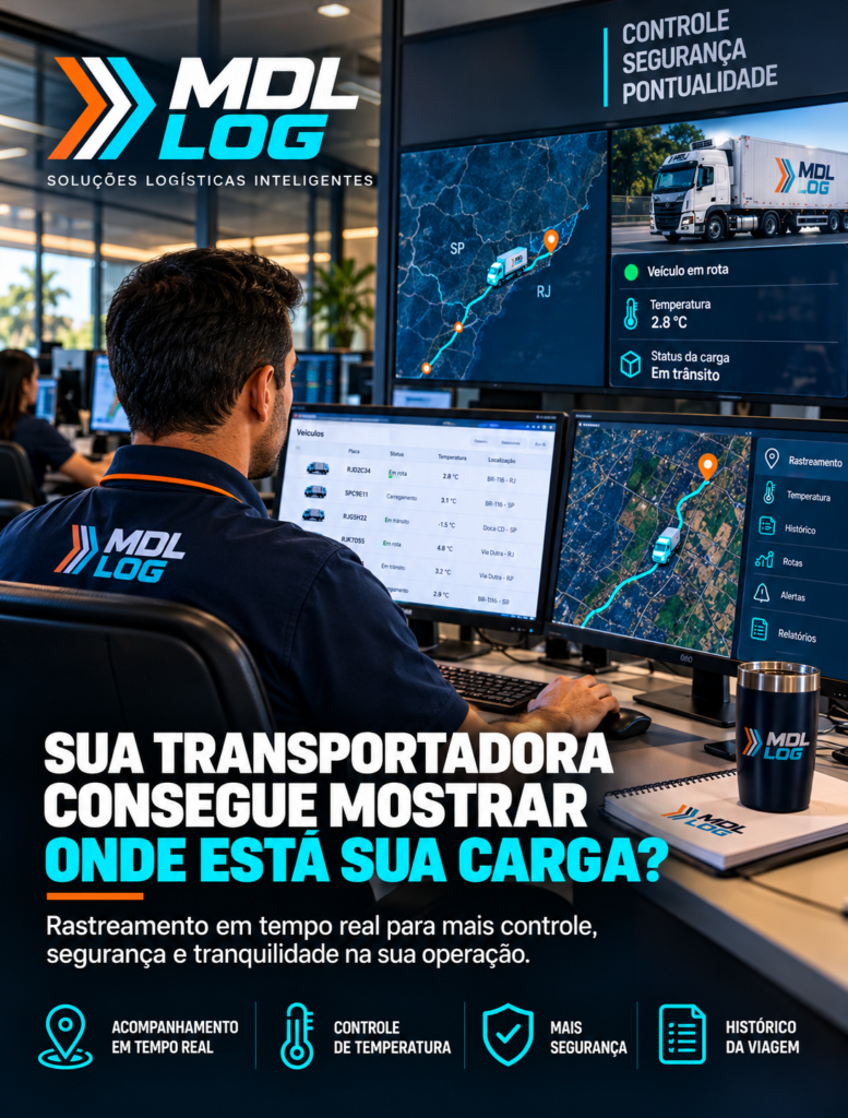 MDL LOG: transporte refrigerado para conectar indústrias e varejo no eixo Rio–São Paulo